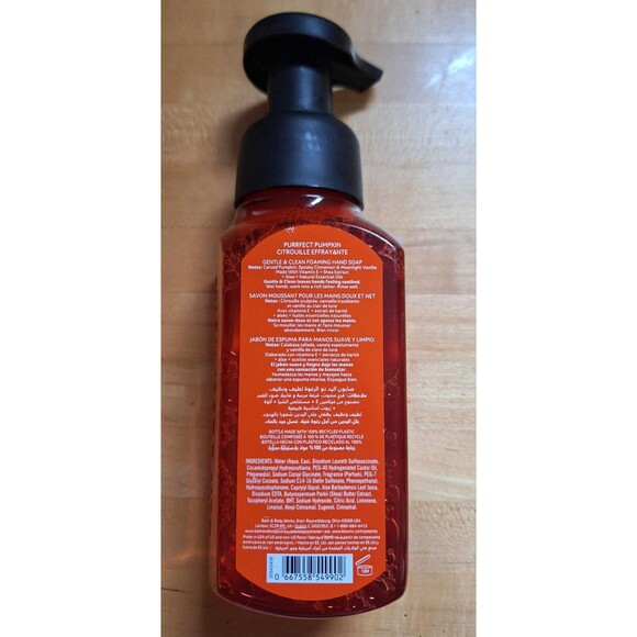BATH & BODY WORKS 2023 Halloween PURRFECT PUMPKIN Foaming Hand SOAP New - Picture 5 of 5